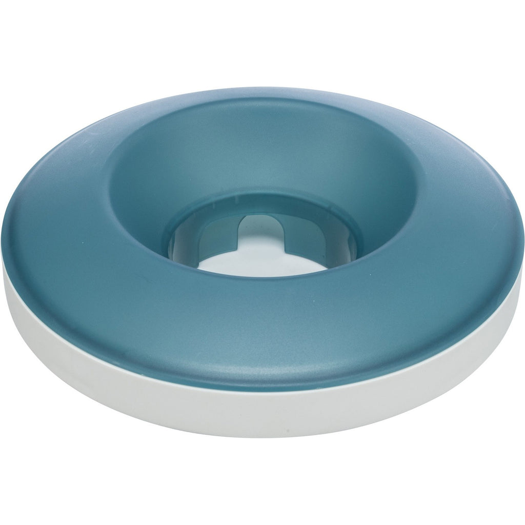Slow Feeding Comedero Rocking Bowl gris/azul