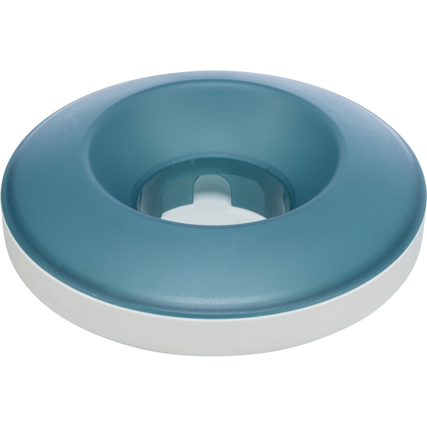 Slow Feeding Comedero Rocking Bowl gris/azul