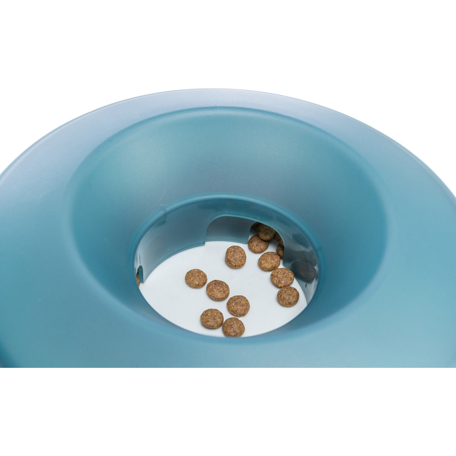 Slow Feeding Comedero Rocking Bowl gris/azul