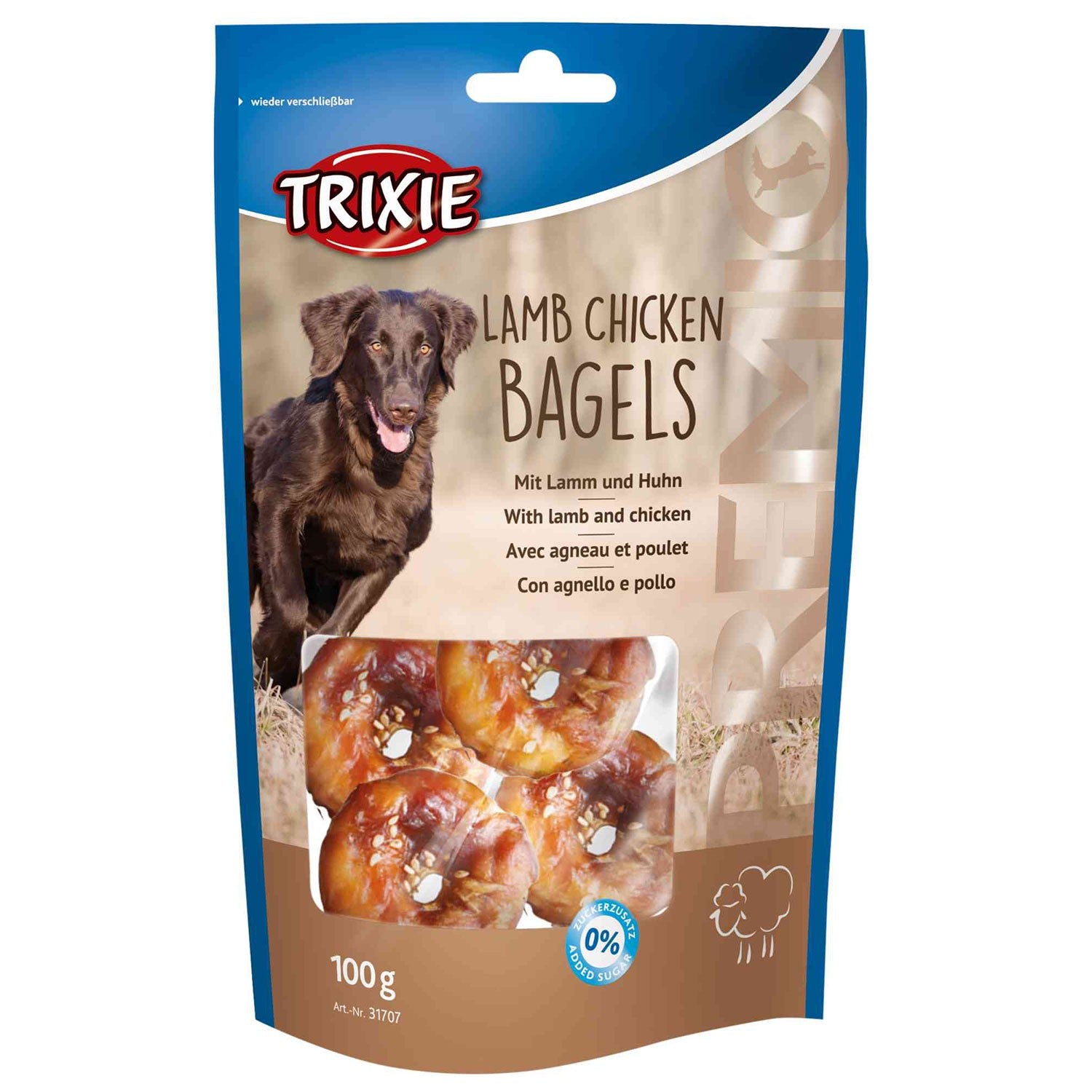 PREMIO Lamb Chicken Bagels - Pack de 6 unidades