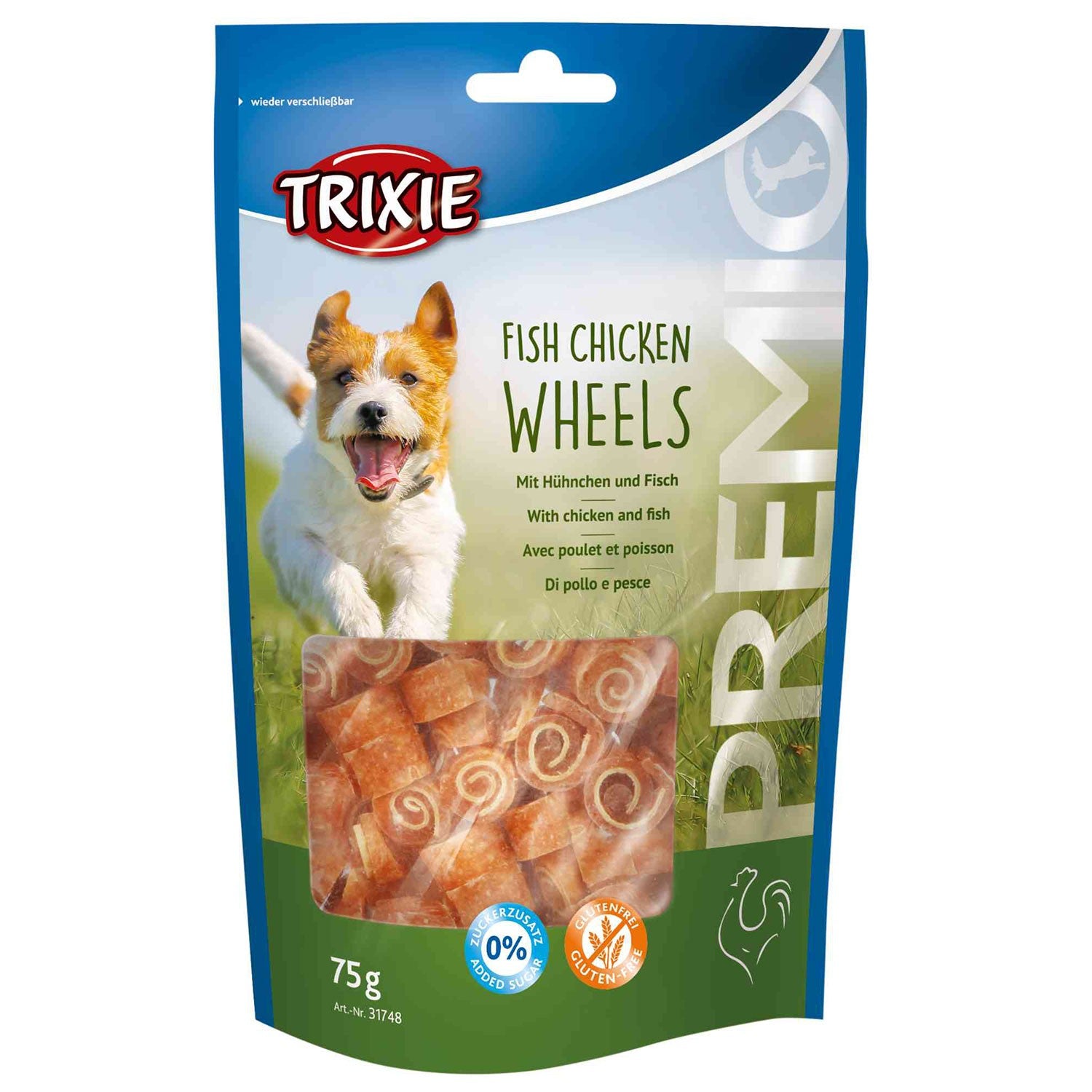 PREMIO Fish Chicken Wheels - Pack de 6 unidades