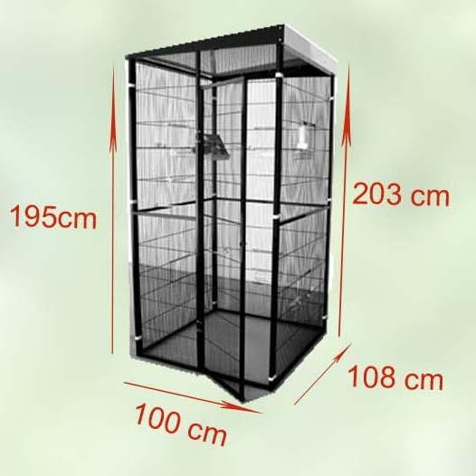 Voladero para pájaros de Jardin 1m2