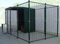 Perrera modular de 3x2 metros para perros con parque y zona techada