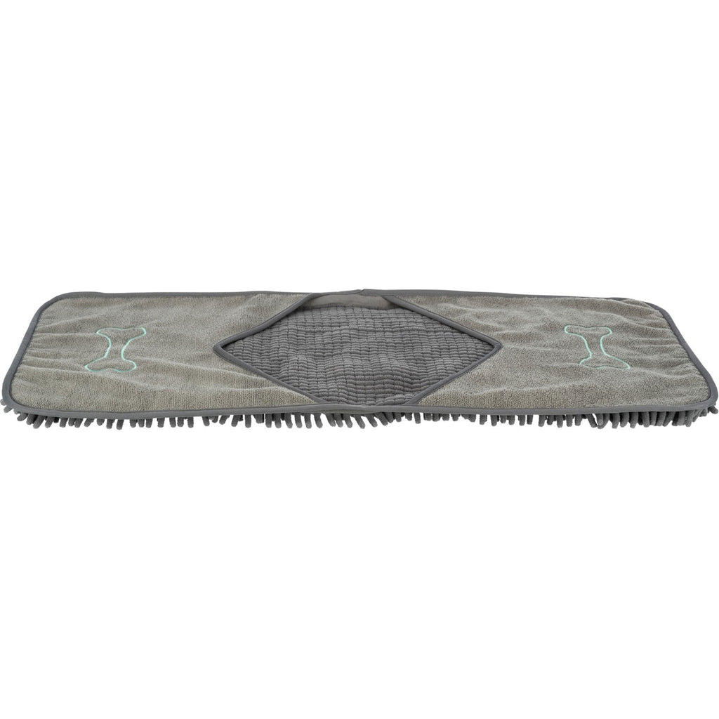 Toalla para Secado con Manoplas Integradas gris