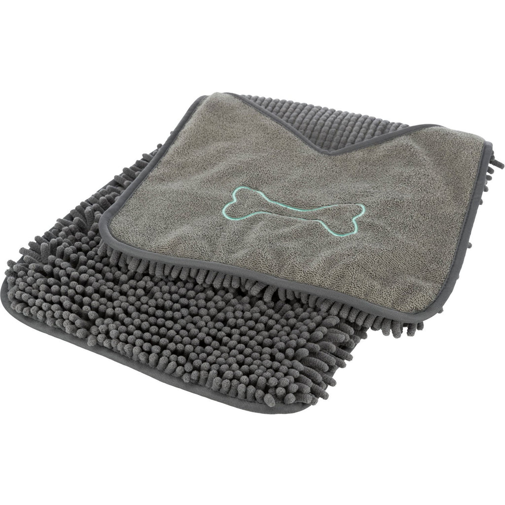 Toalla para Secado con Manoplas Integradas gris