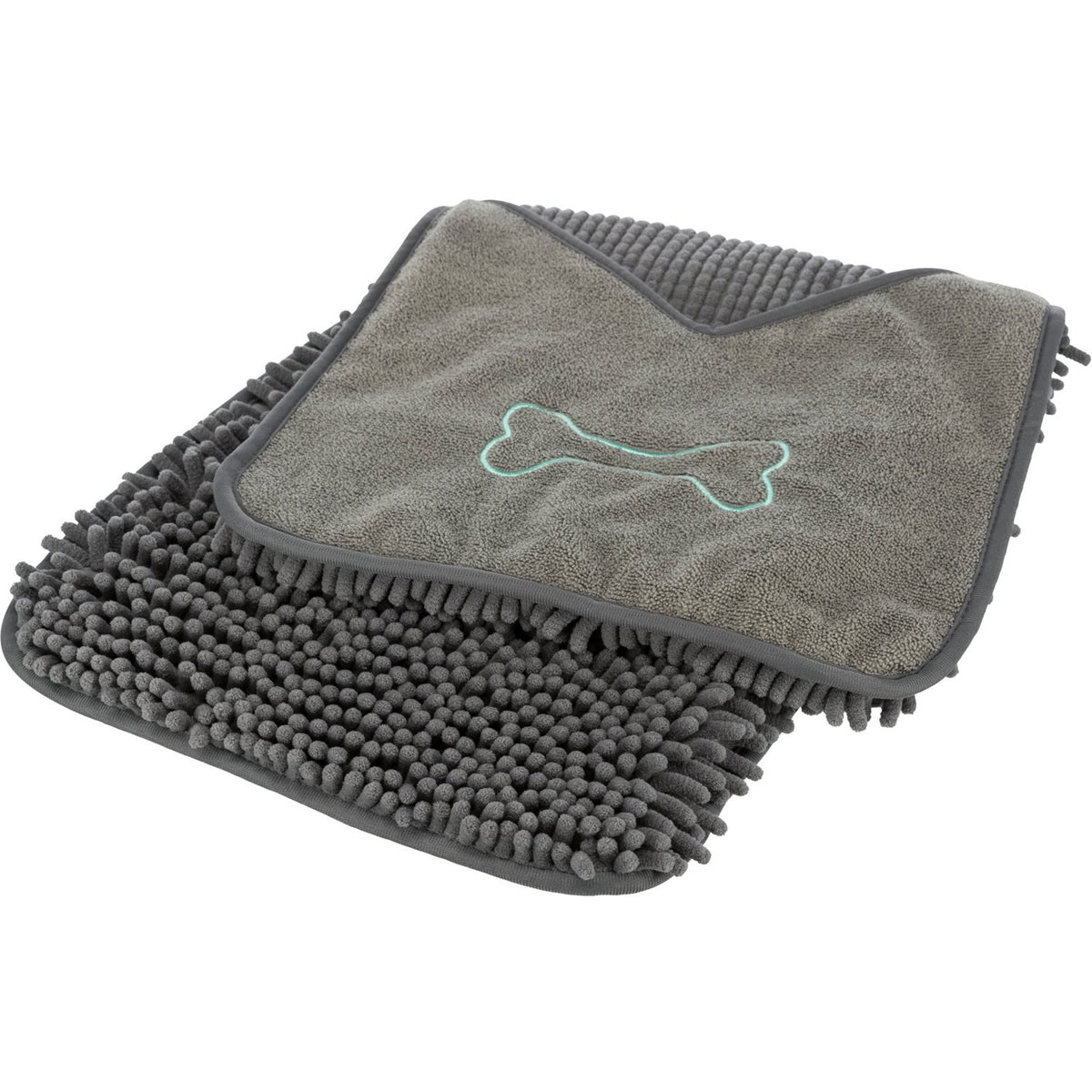Toalla para Secado con Manoplas Integradas gris