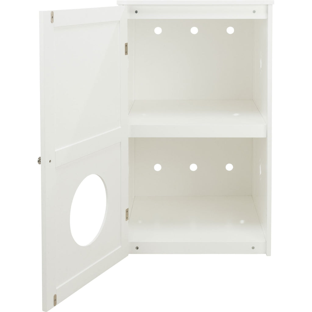 Casa para Gatos con 2 Pisos blanco