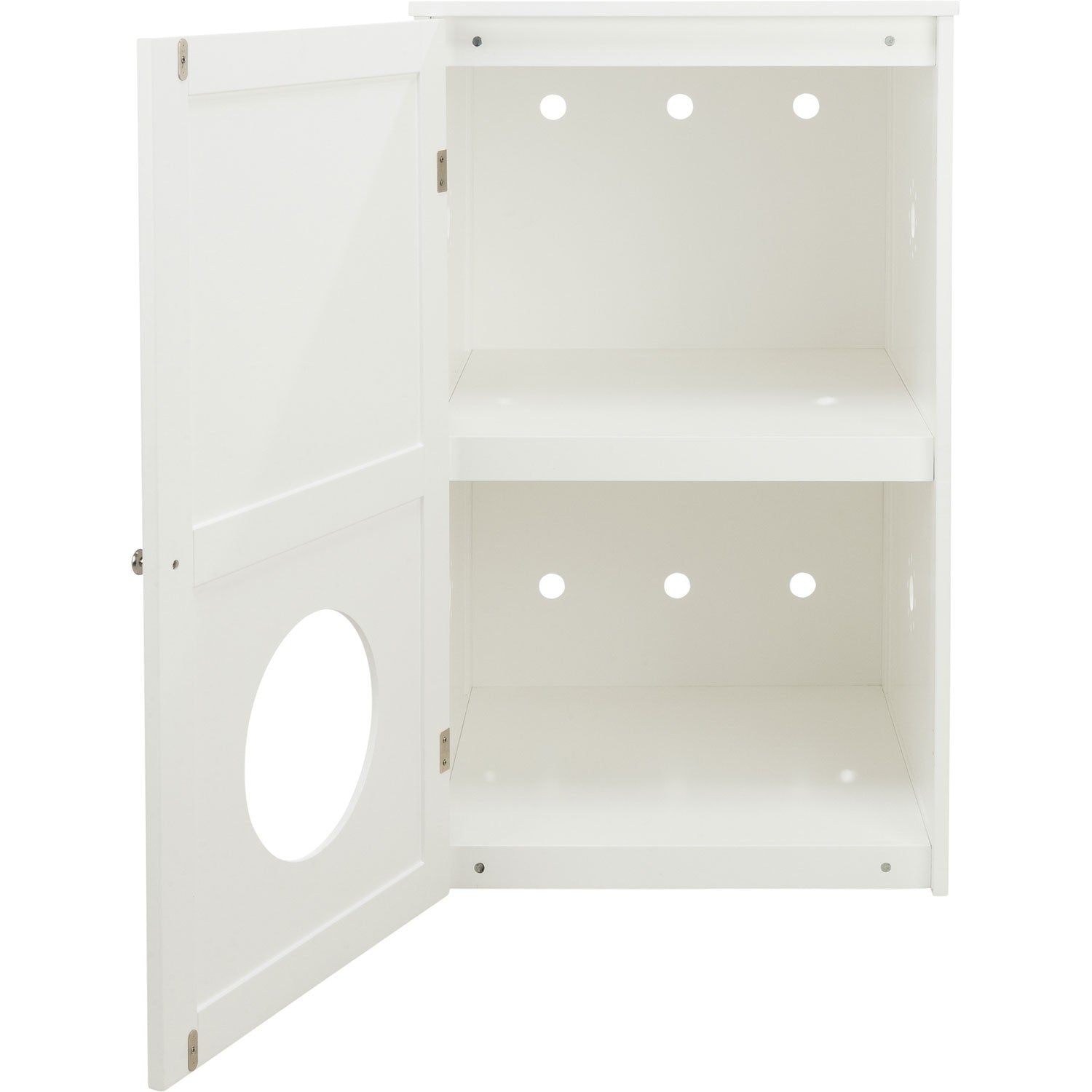 Casa para Gatos con 2 Pisos blanco