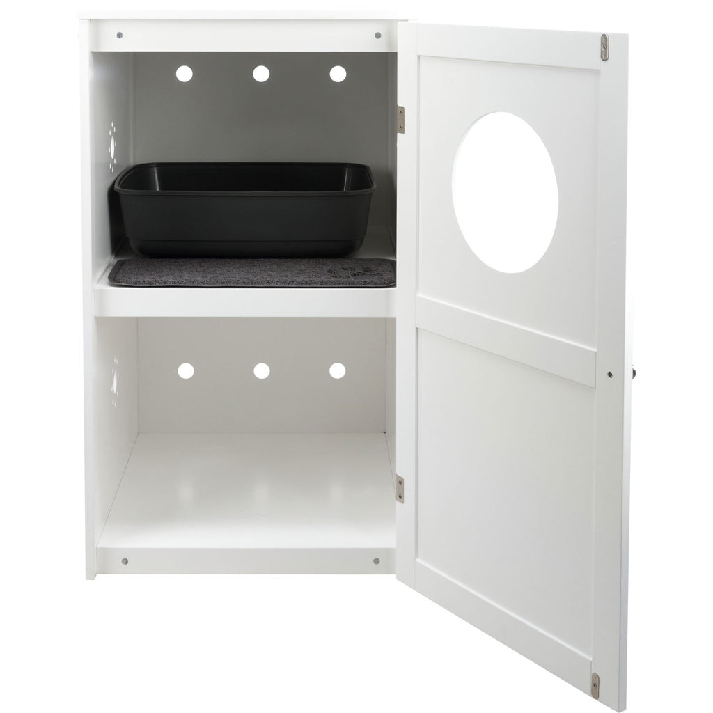 Casa para Gatos con 2 Pisos blanco