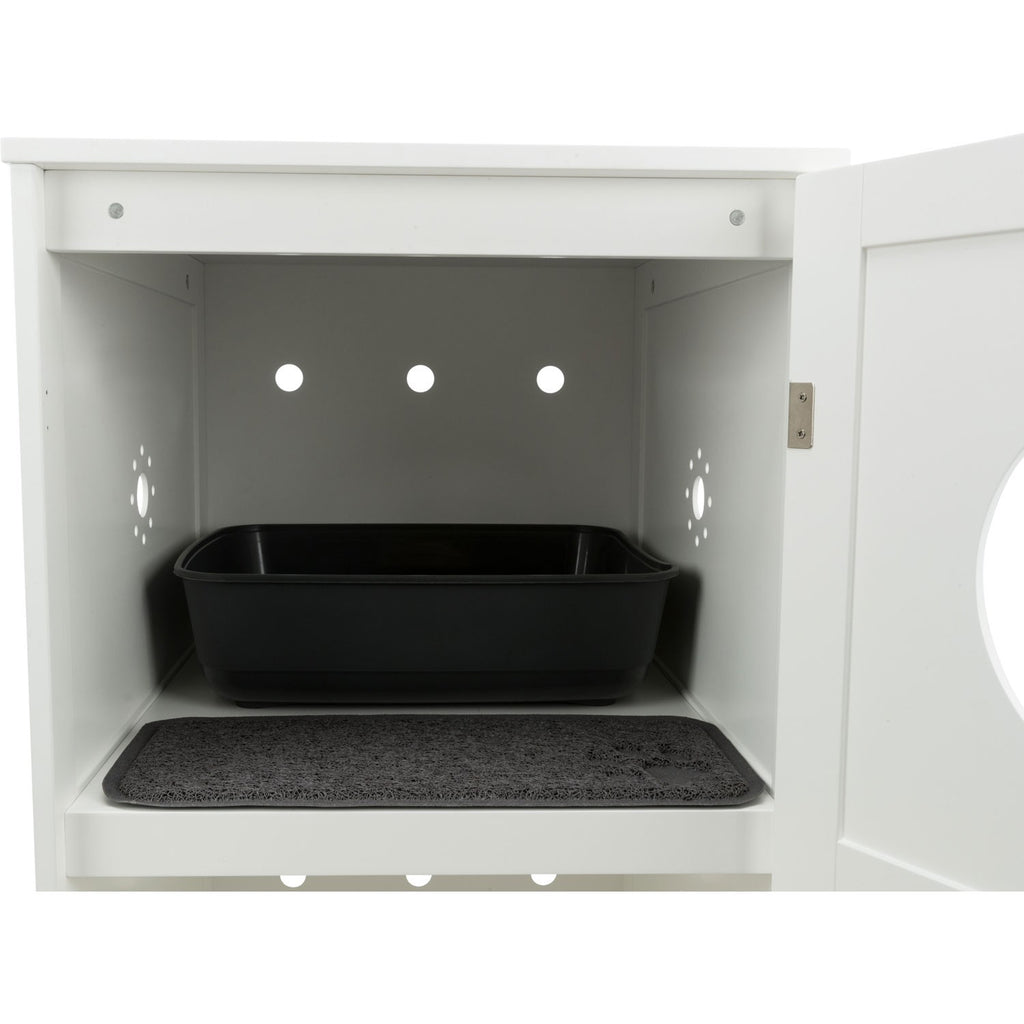 Casa para Gatos con 2 Pisos blanco