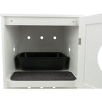Casa para Gatos con 2 Pisos blanco