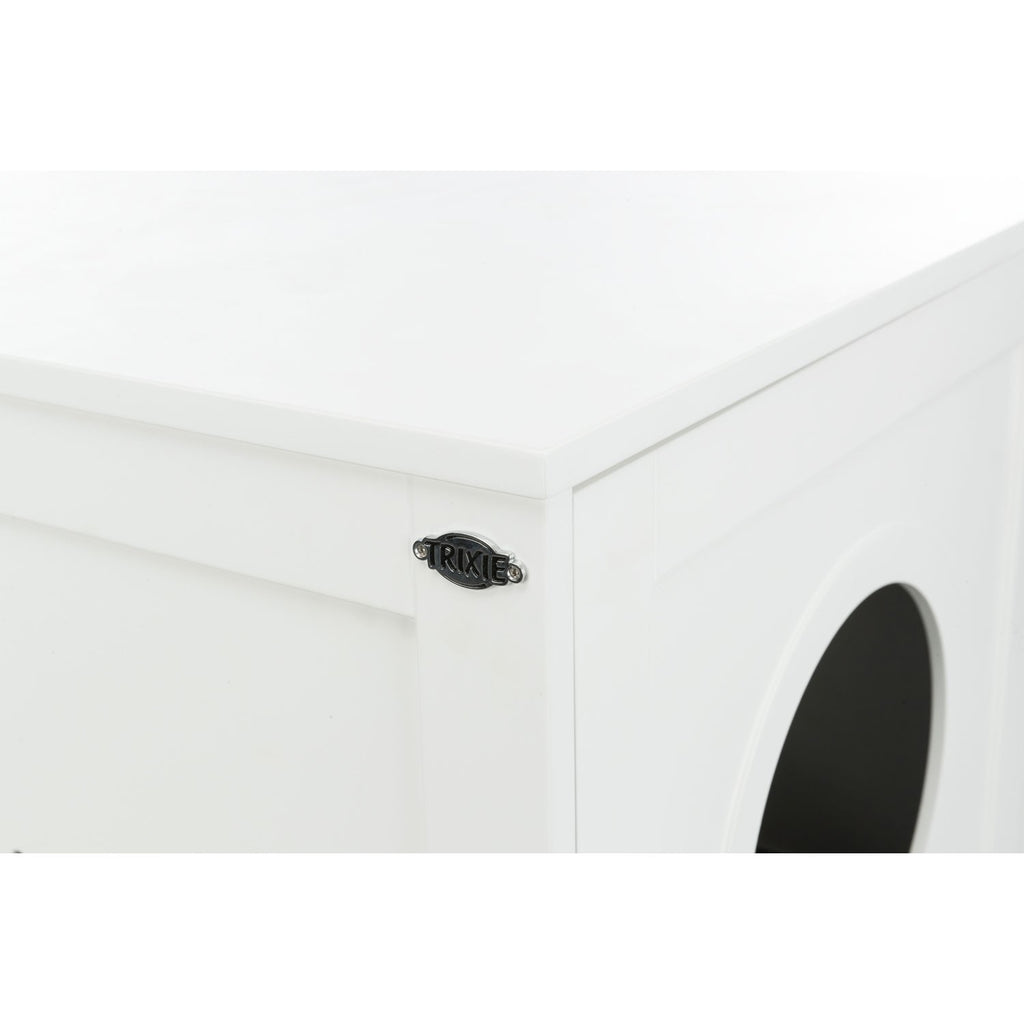 Casa para Gatos con 2 Pisos blanco