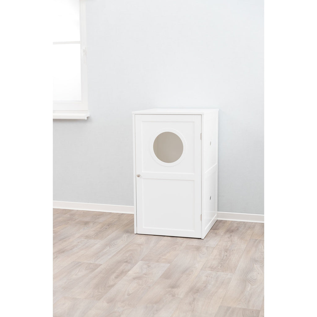 Casa para Gatos con 2 Pisos blanco