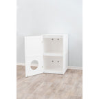 Casa para Gatos con 2 Pisos blanco