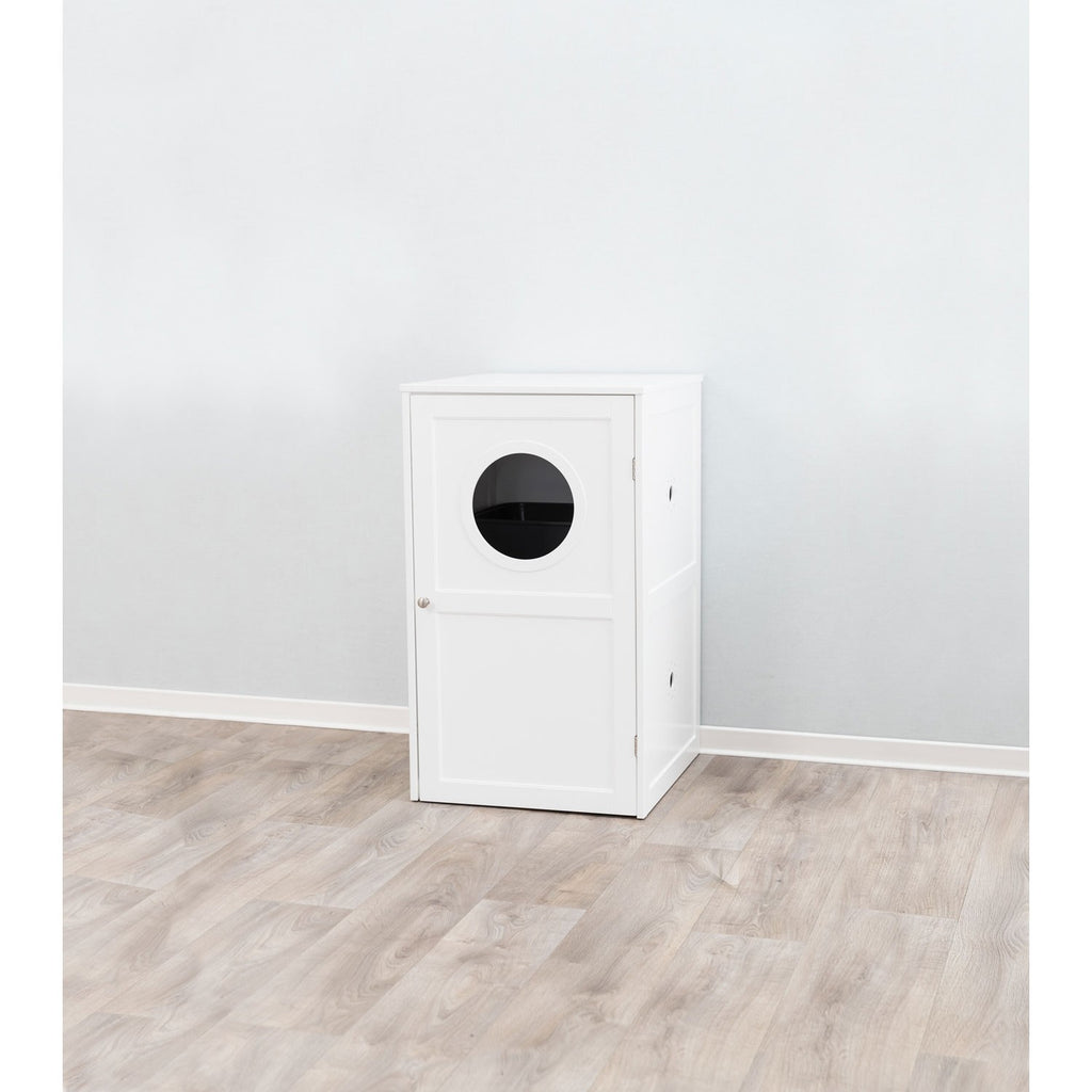 Casa para Gatos con 2 Pisos blanco