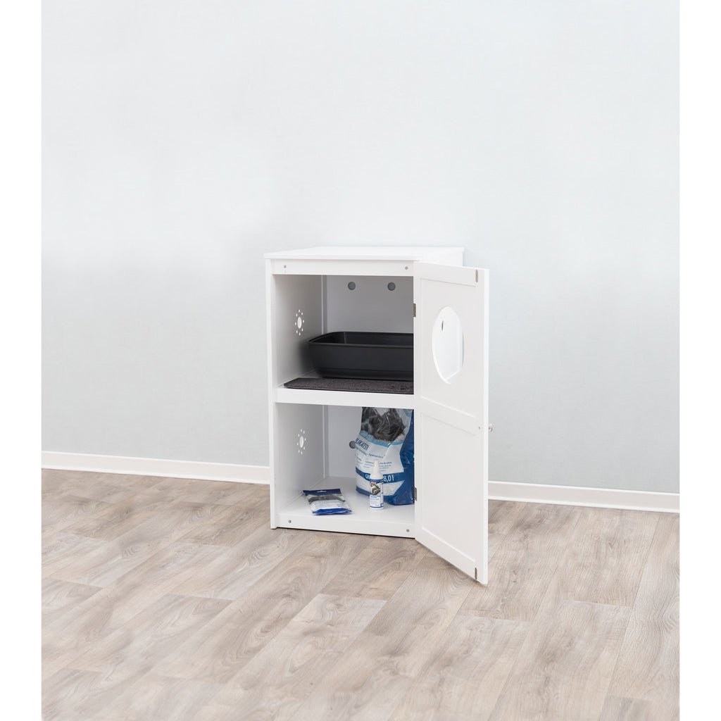 Casa para Gatos con 2 Pisos blanco