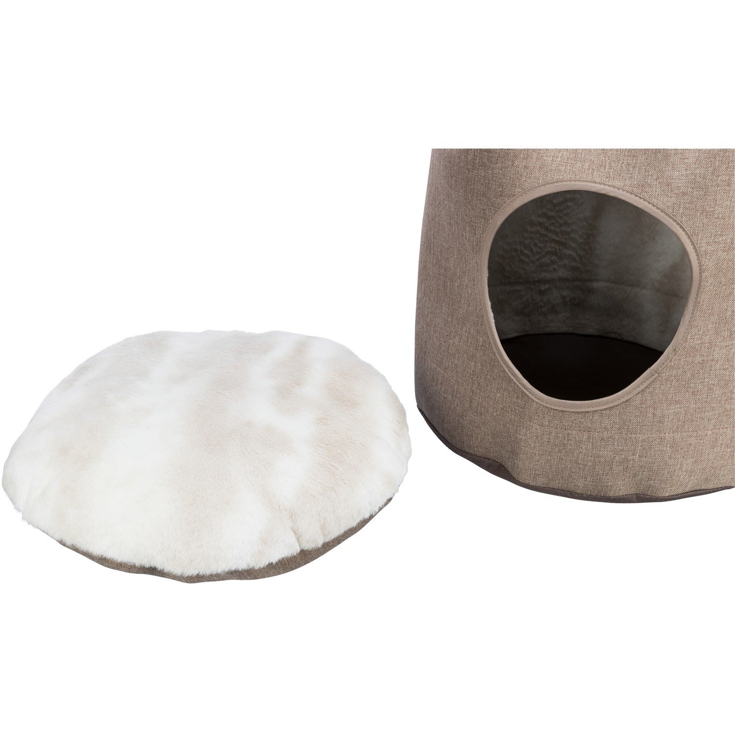 Cueva Nelli marrón claro/blanco-taupe