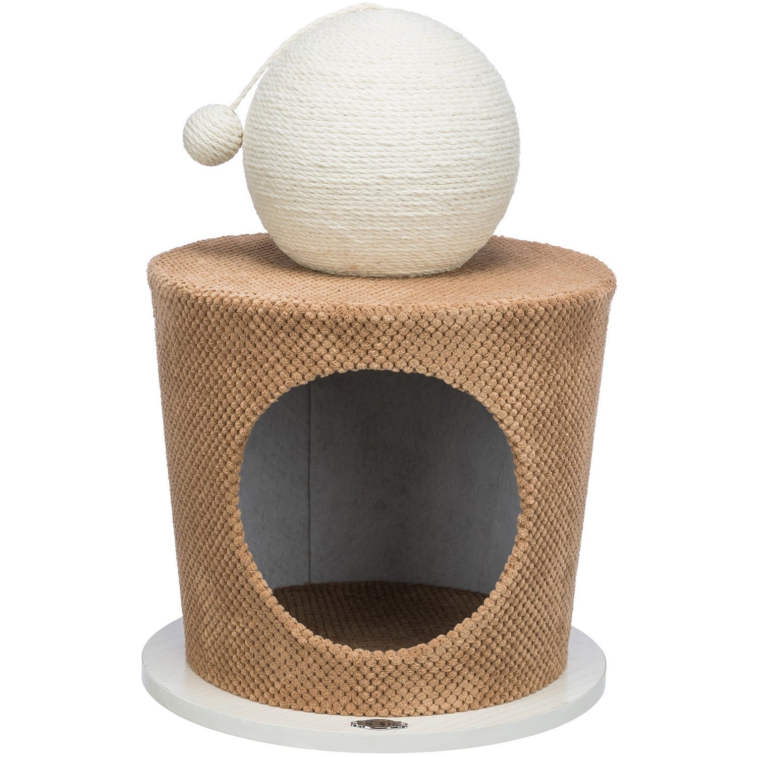 Cueva de mimos con bola de rascar taupe