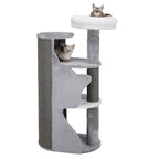Poste Rascador Abele gris/blanco/gris