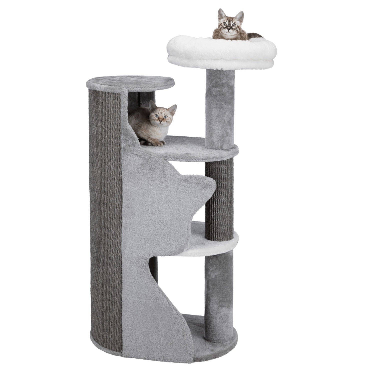Poste Rascador Abele gris/blanco/gris