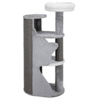 Poste Rascador Abele gris/blanco/gris