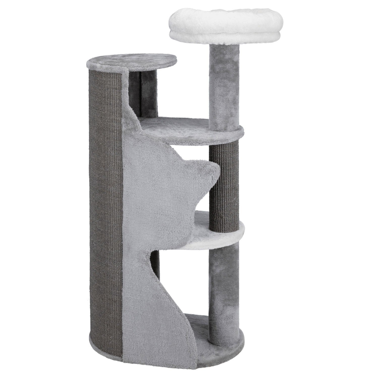 Poste Rascador Abele gris/blanco/gris