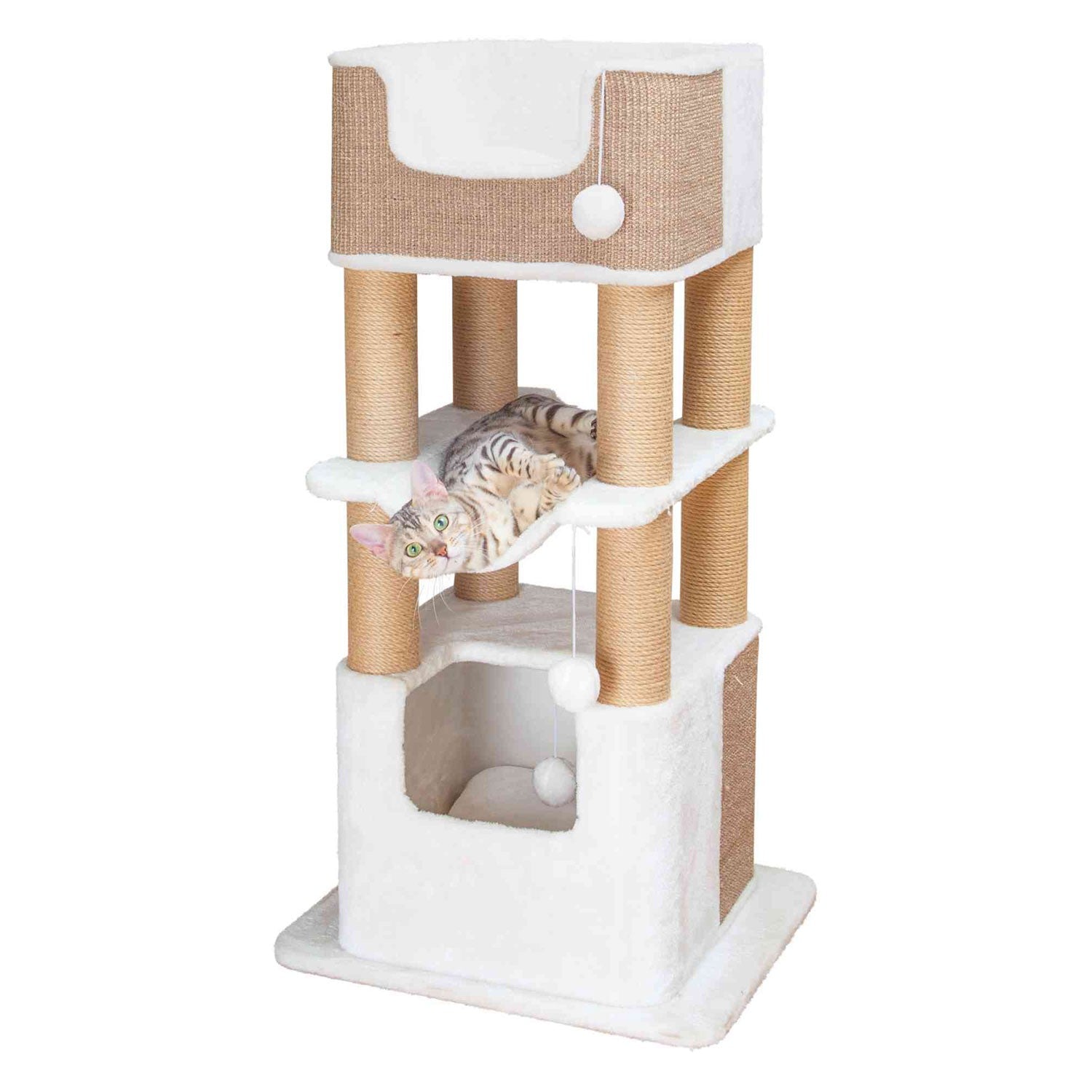 Poste Rascador XXL Lucano blanco/taupe