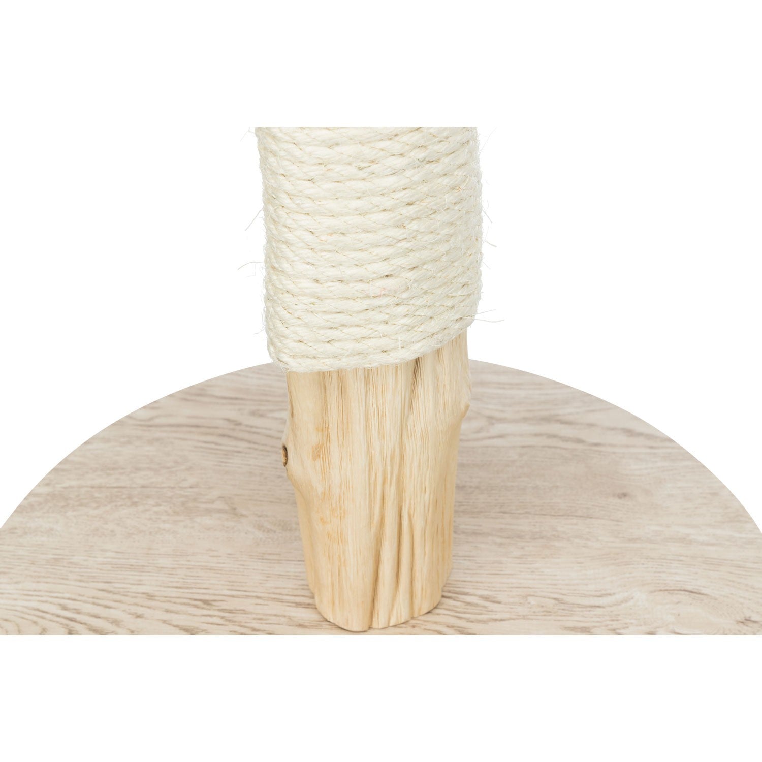 Poste rascador, madera natural beige