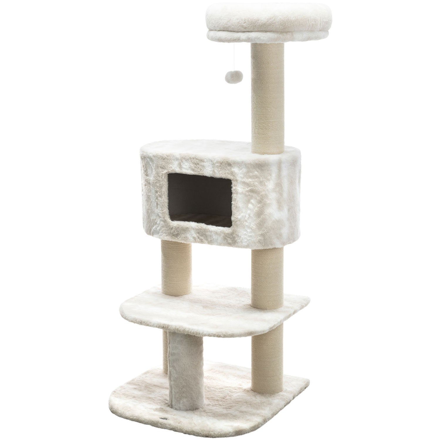 Poste Rascador Nelli blanco/taupe