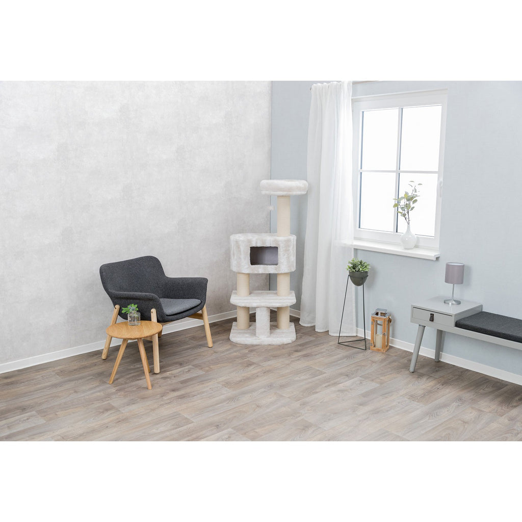 Poste Rascador Nelli blanco/taupe