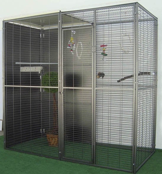 Voladero Loro 2x1m Techo Mix