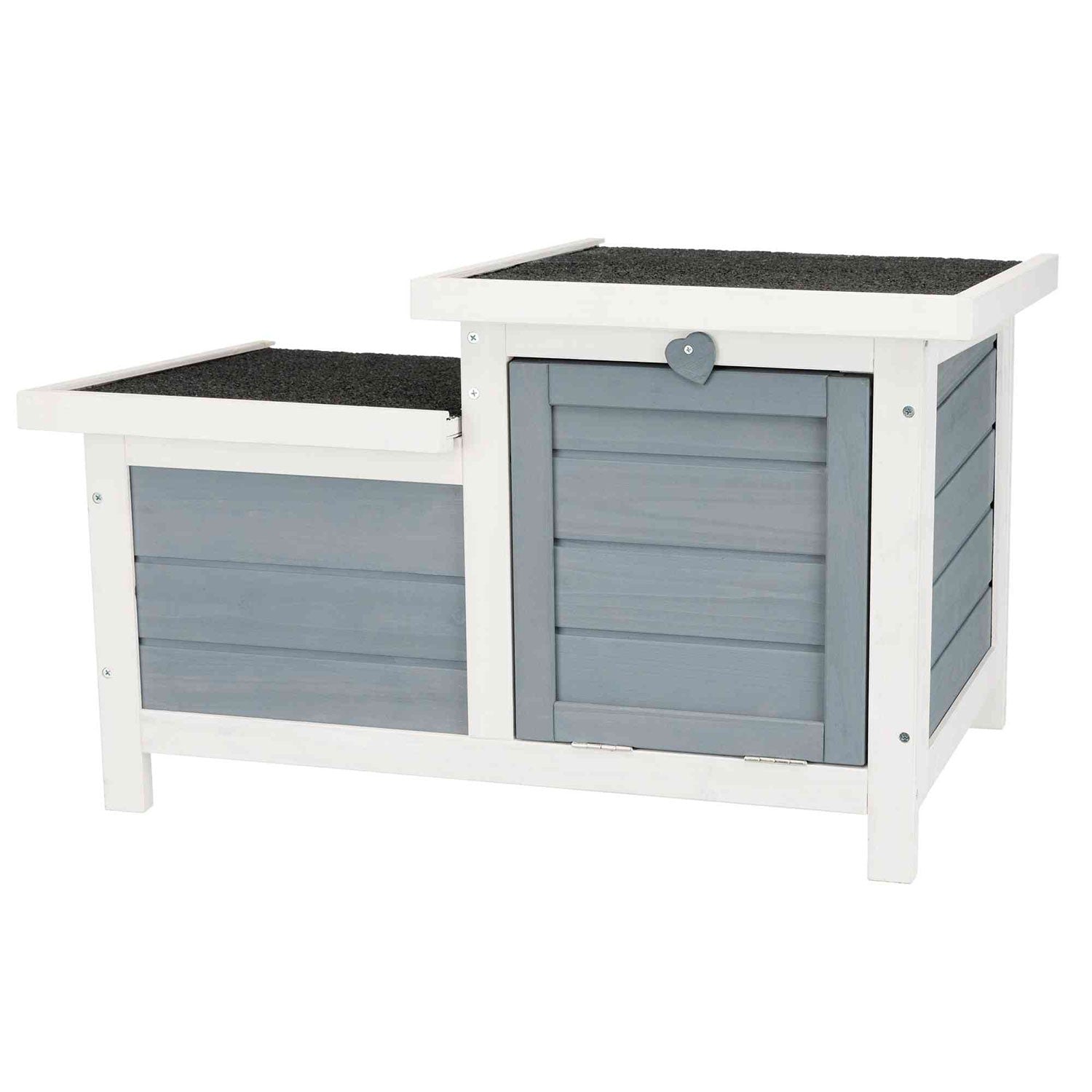Casita Pequeños Mamíferos gris/blanco