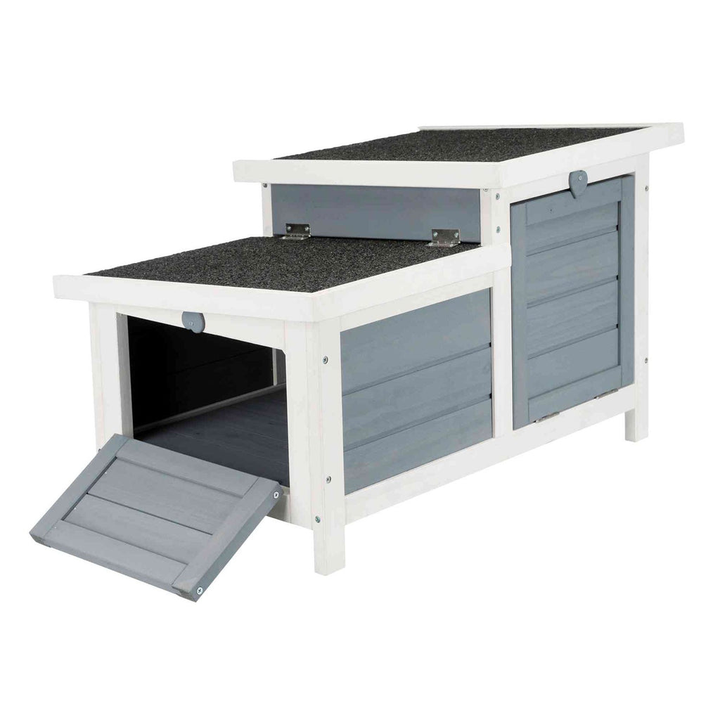 Casita Pequeños Mamíferos gris/blanco