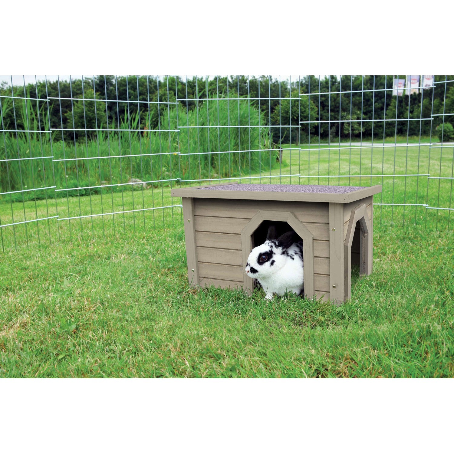 Casita Pequeños Mamíferos gris-verde