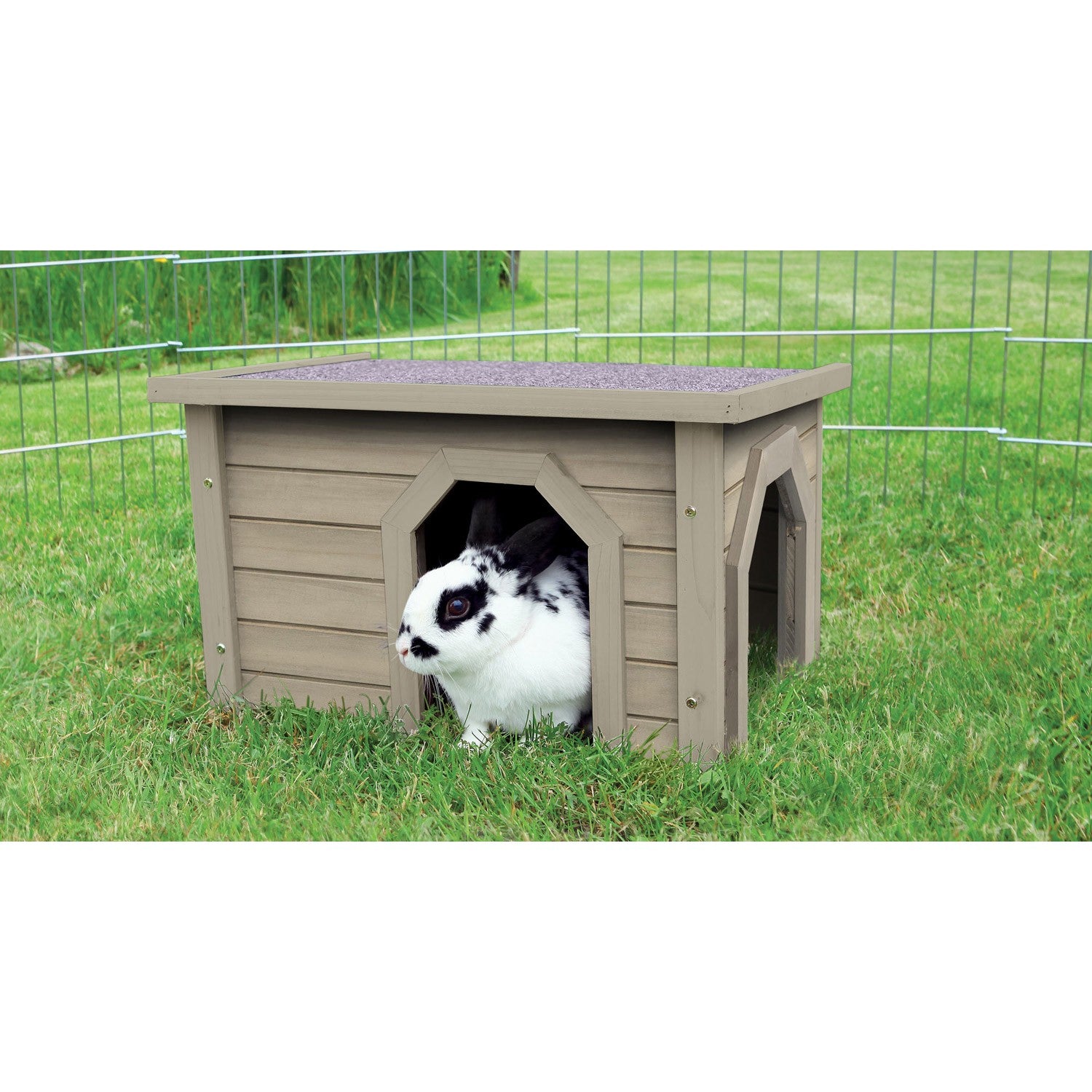 Casita Pequeños Mamíferos gris-verde