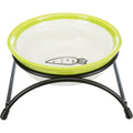 Cuenco de cerámica con soporte - Pack de 3 unidades blanco/verde
