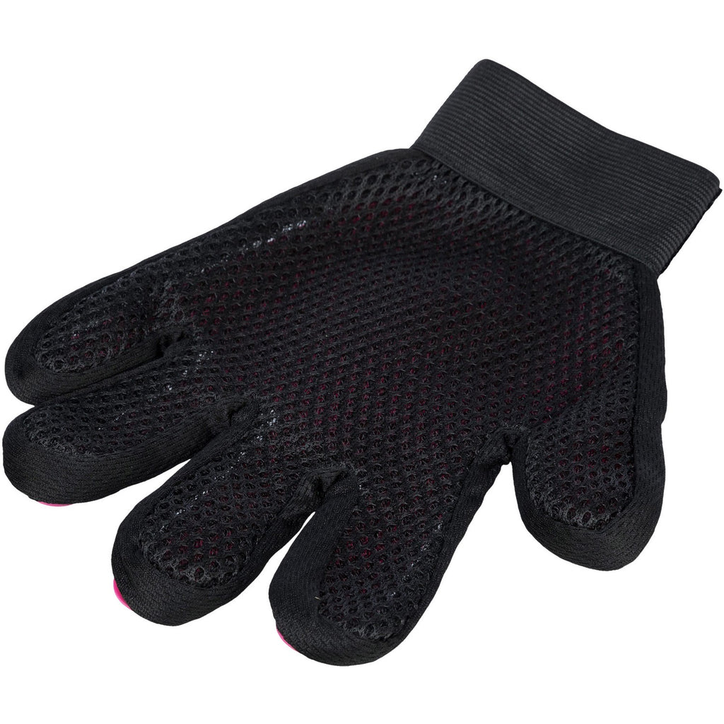 Guante Masaje-Cepillado para Gatos - Pack de 3 unidades rosa/negro