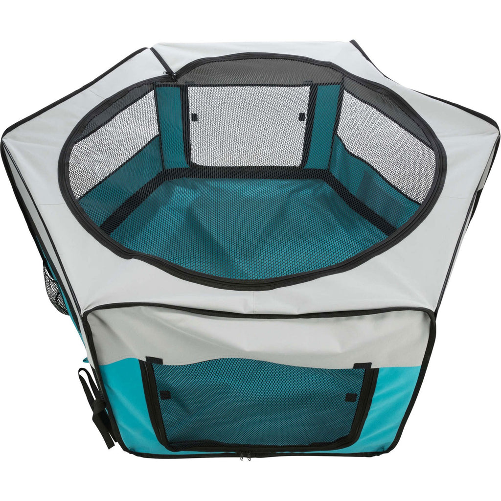 Recinto Exterior turquesa/gris claro