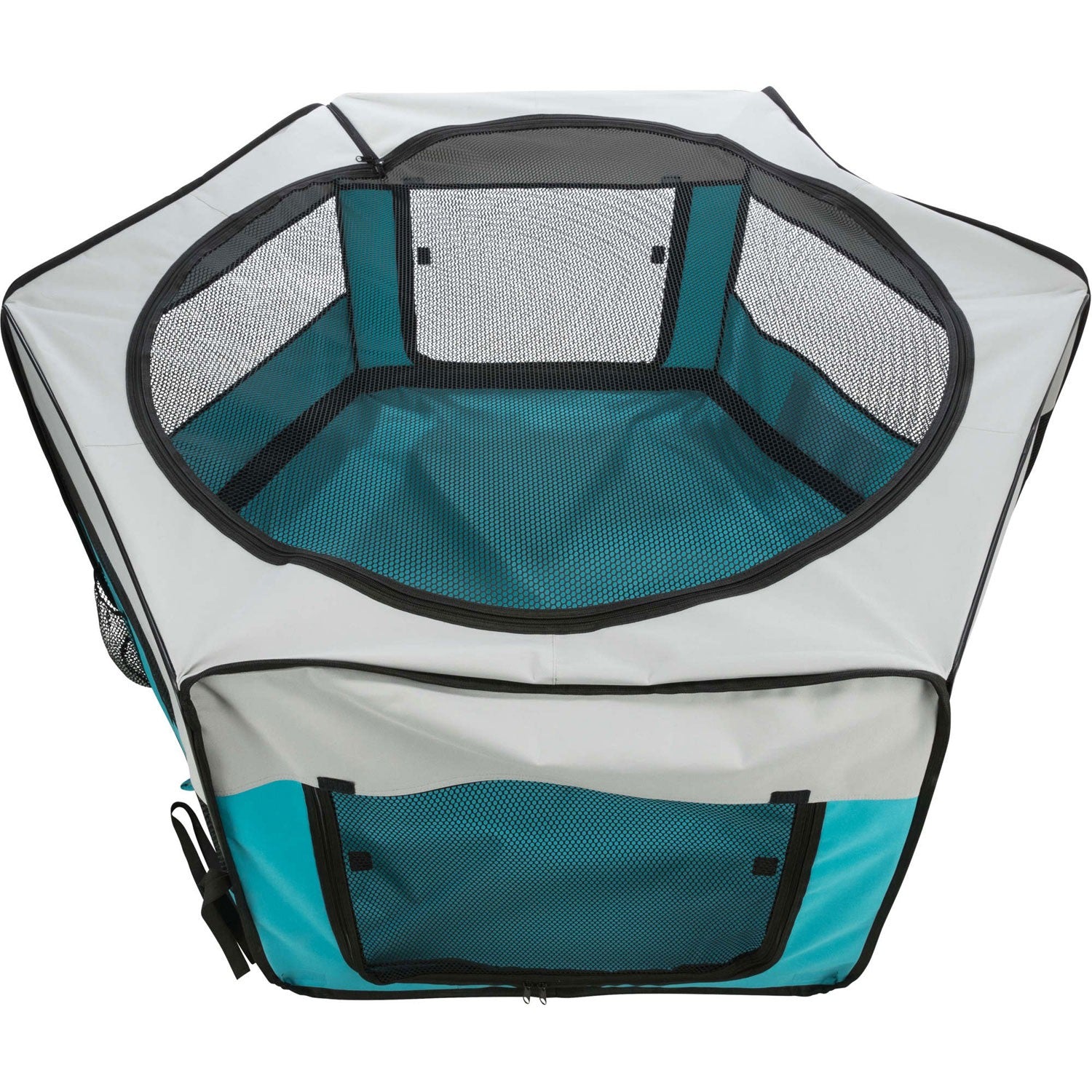 Recinto Exterior turquesa/gris claro