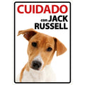 Señal A5 'Cuidado con Jack Russell'