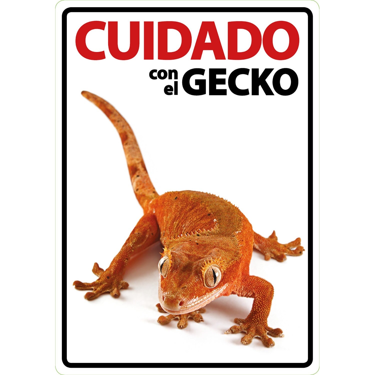 Señal A5 'Cuidado con el Gecko'