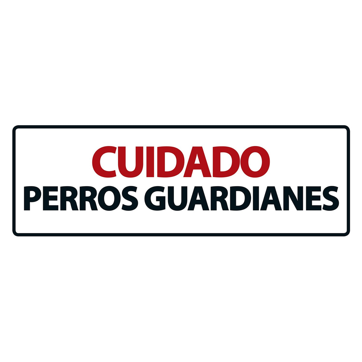 Señal Horizontal 'Peligro Perros Guardianes'