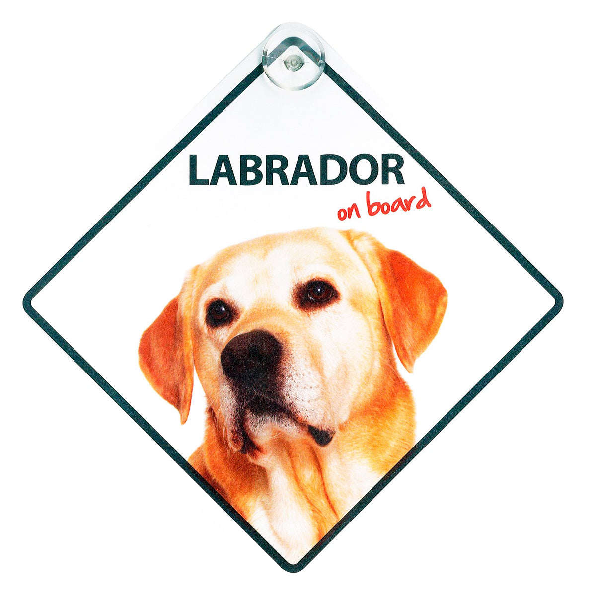 Señal con Ventosa 'Labrador on Board'