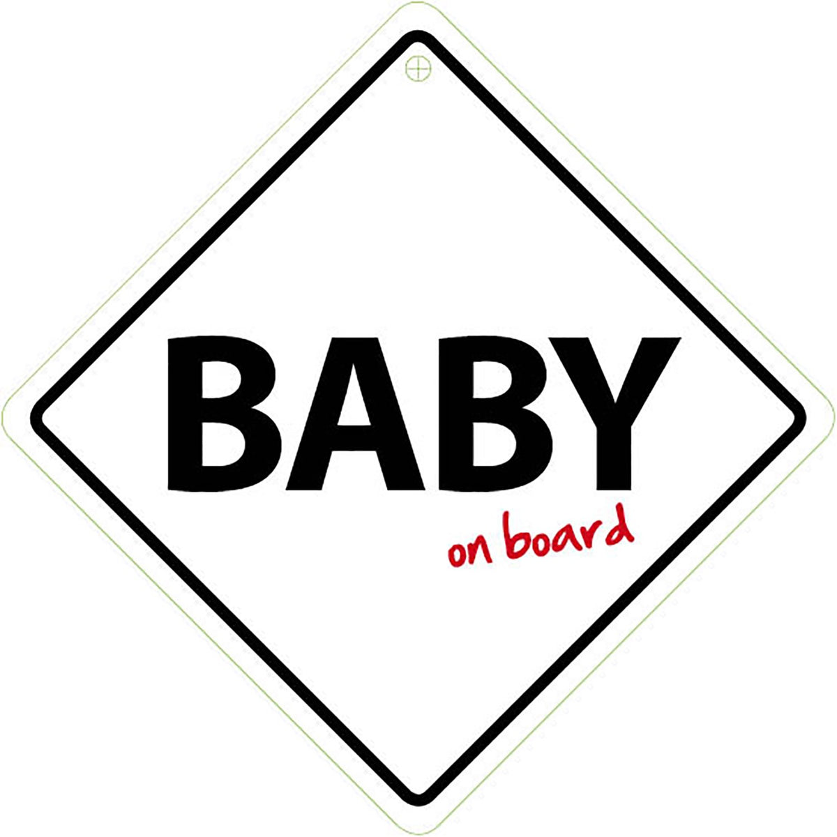 Señal con Ventosa 'Baby on Board'