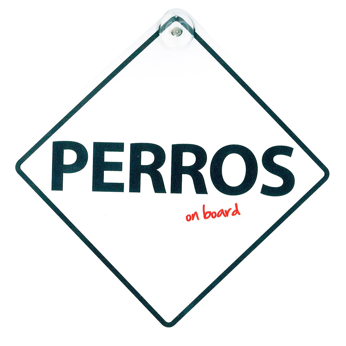Señal con Ventosa 'Perros on Board'