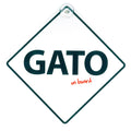 Señal con Ventosa 'Gato on Board'