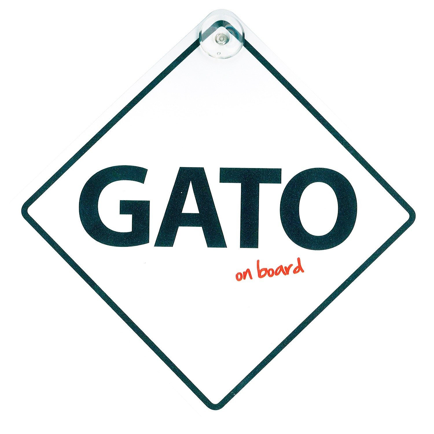 Señal con Ventosa 'Gato on Board'