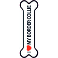 Señal-Hueso Magnético 'I love my Border Collie'