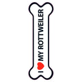 Señal-Hueso Magnético 'I Love my Rottweiler'