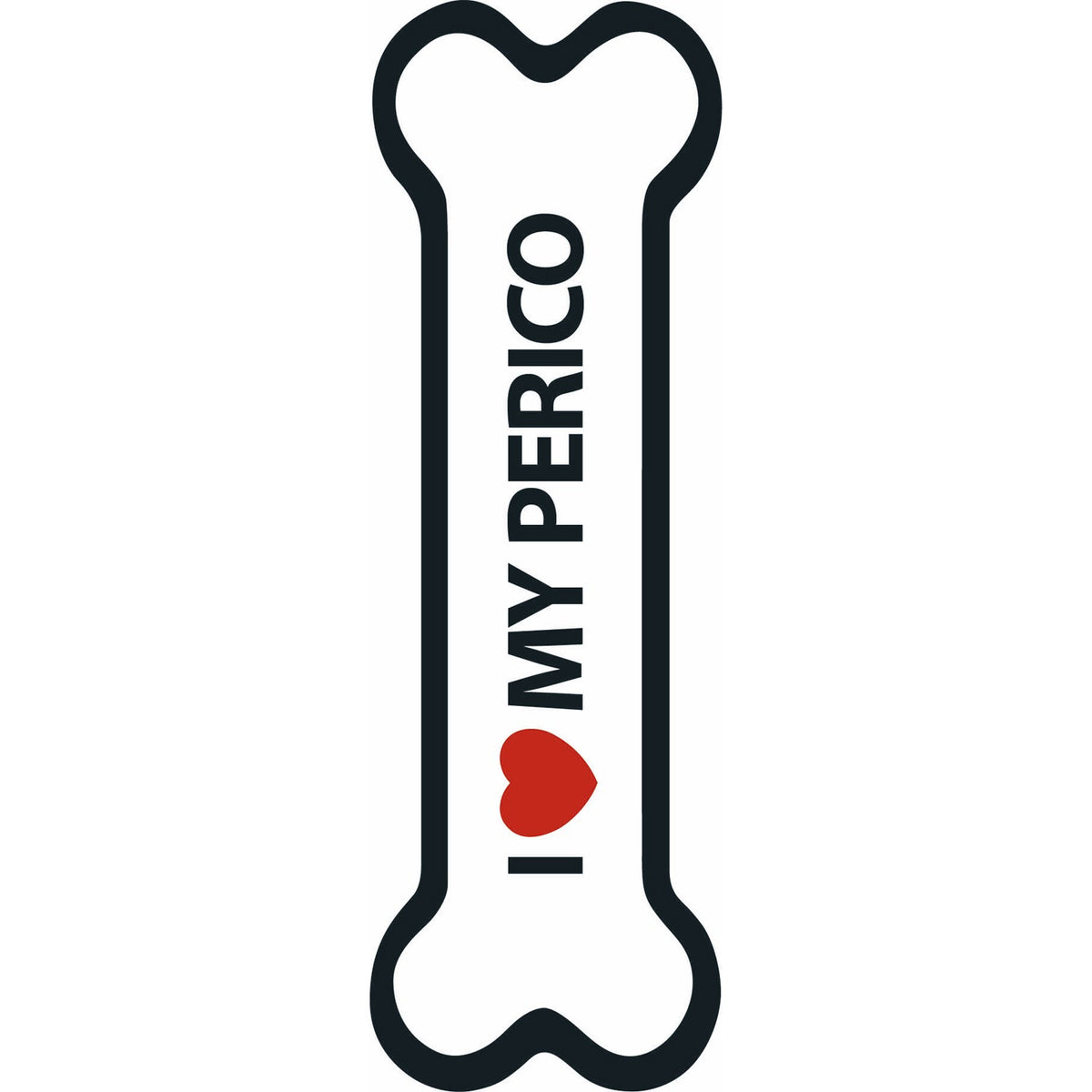 Señal-Hueso Magnético 'I Love my Perico'